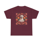 I Like My Lab And About Three People Flower Design T-Shirt