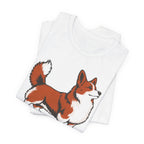 Thoroughbred Heart Footstool Legs Corgi T-Shirt