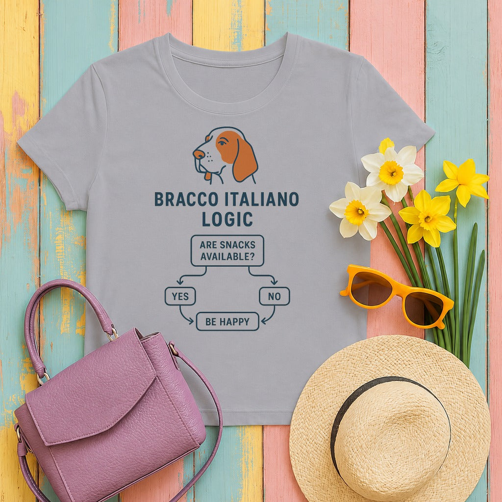 Bracco Italiano Logic Flowchart Tee in Athletic Heather