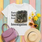 Schnauzer Detective Walk t-shirt