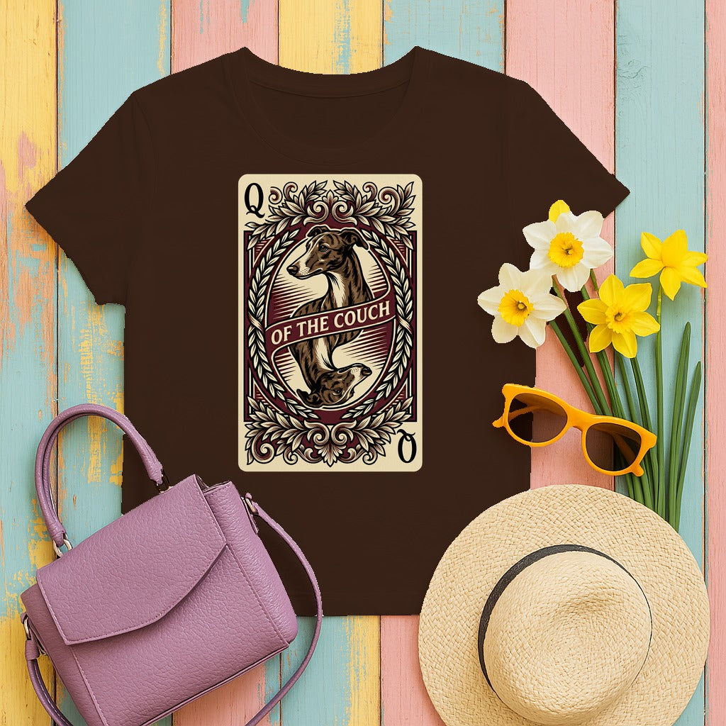 The Sofa Sovereign Greyhound Graphic T-shirt in Dark Chocolate