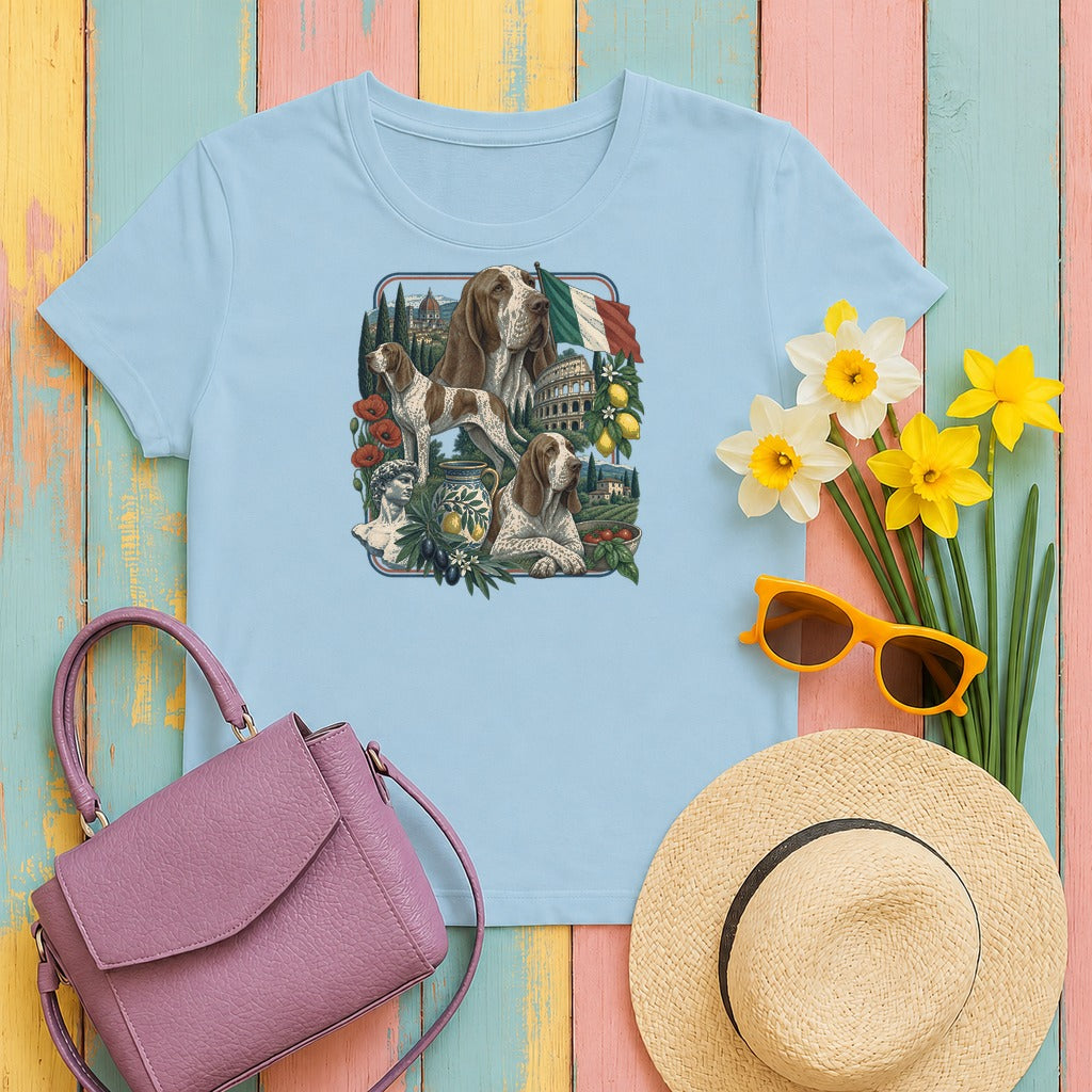 Bracco Italiano Italy Heritage tee, Light Blue