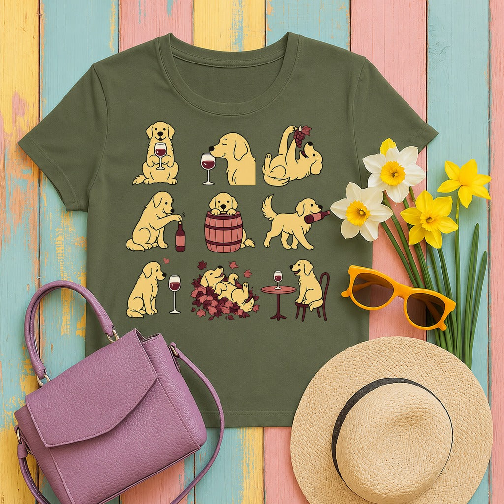 w4hero sommelier-golden-retriever-t-shirt tee flat lay hero v8
