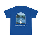 Paws and Reflect White Dog T-Shirt