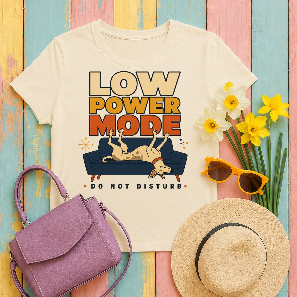 migbackfill low-power-mode-greyhound-t-shirt tee flat lay hero v8