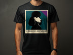 Black t-shirt with framed graphic of a stylized black poodle and text "ENDLESS HUNGER".