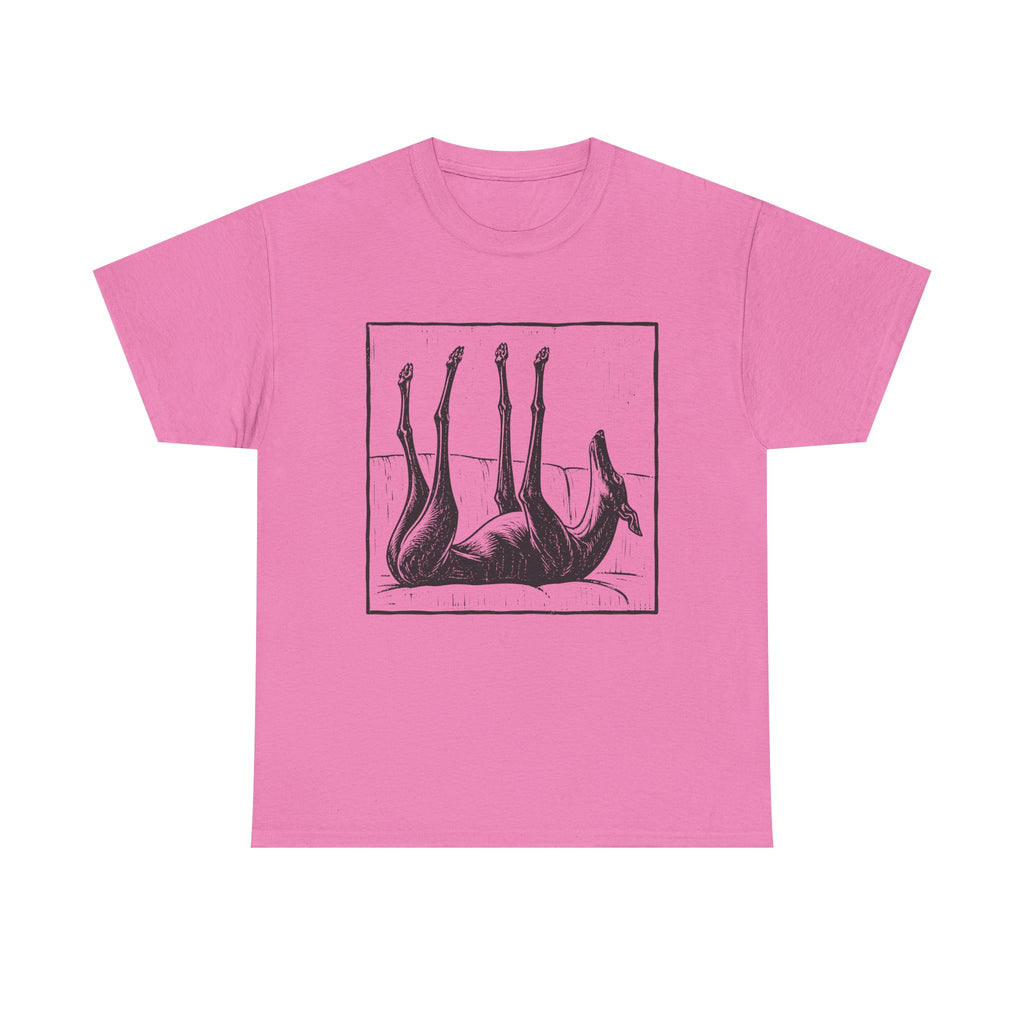 Upside Down Sleeping Greyhound T-Shirt