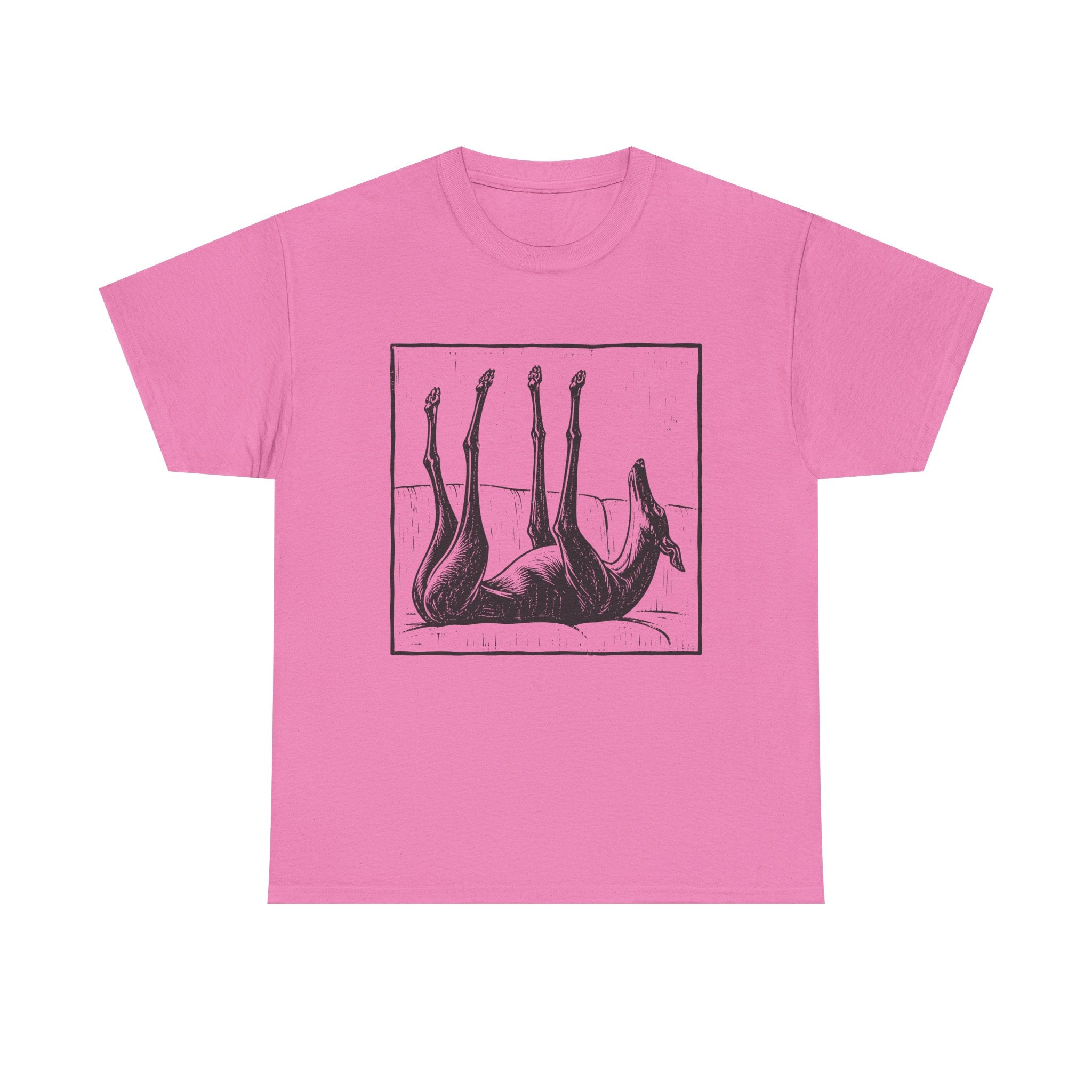 Upside Down Sleeping Greyhound T-Shirt