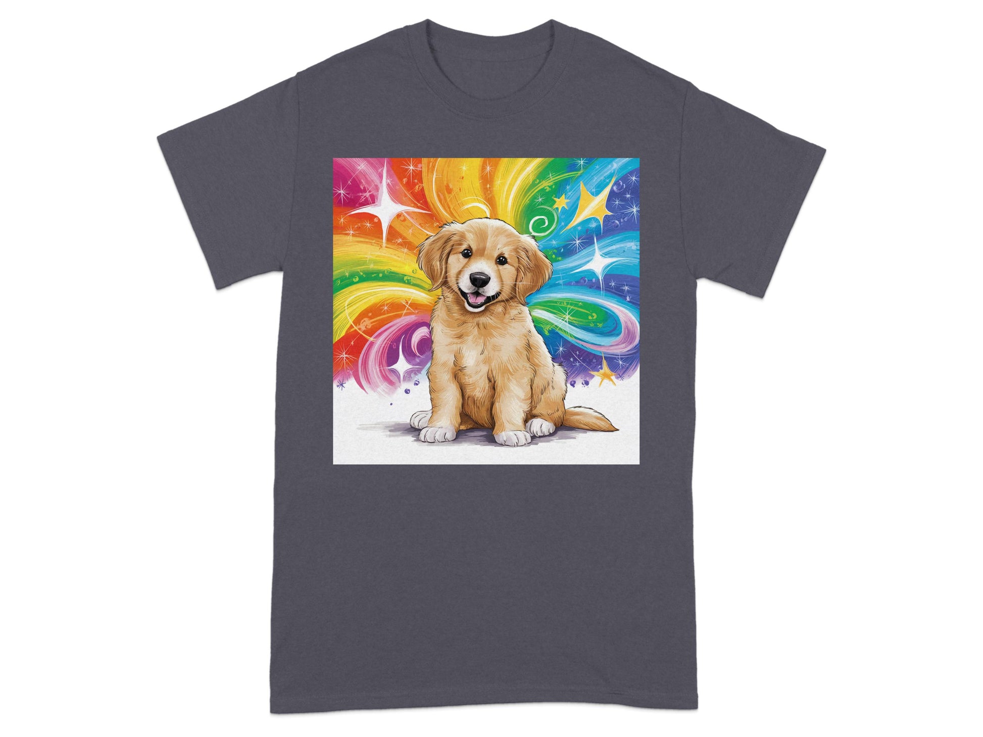 Colorful Rainbow Dog Graphic T-Shirt product