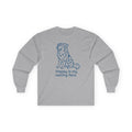 Happy Is My Resting Face Australian Shepherd Long Sleeve Tee in Sport Grey