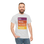 Eat, Sleep, Pet Vizslas, Repeat Colorblock T-Shirt