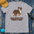 Head Count First Then I Nap Australian Shepherd T-Shirt in Athletic Heather