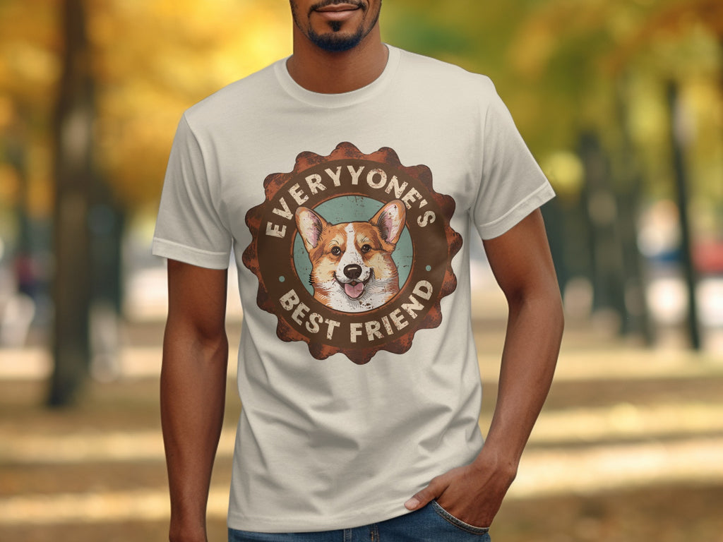 Everyone's Best Friend Corgi Illustration Shirt