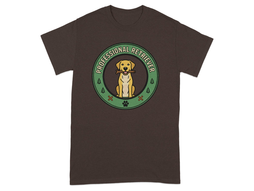 Professional Retriever Dog Graphic Tee Shirt