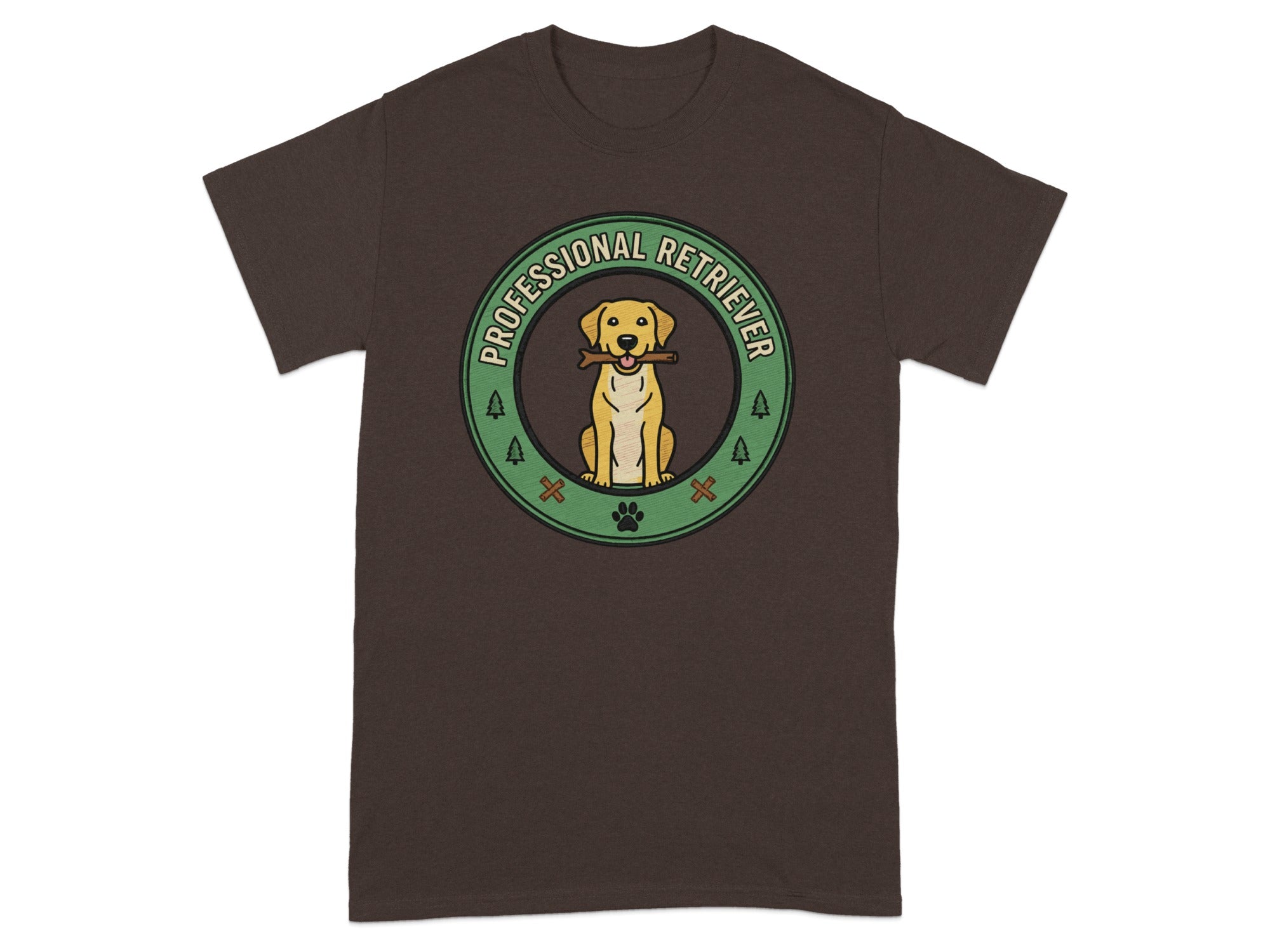 Professional Retriever Dog Graphic Tee Shirt
