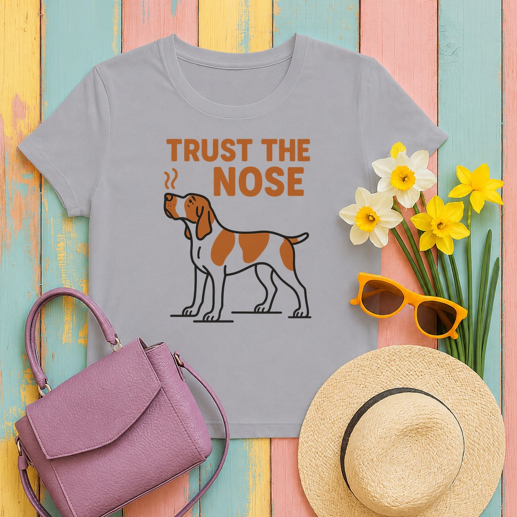 Bracco Italiano Trust the Nose Tee in Athletic Heather