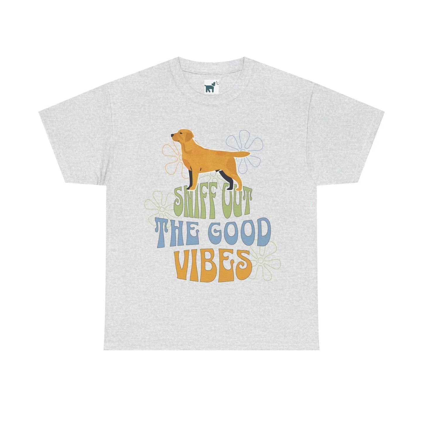 Sniff out the Good Vibes Yellow Lab T Shirt Ash T-shirt