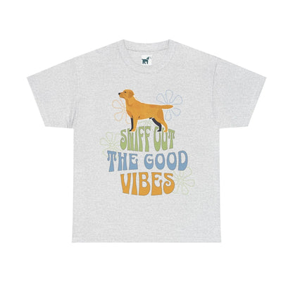 Sniff out the Good Vibes Yellow Lab T Shirt Ash T-shirt