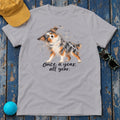 Once A Year All Year Australian Shepherd T-Shirt in Athletic Heather