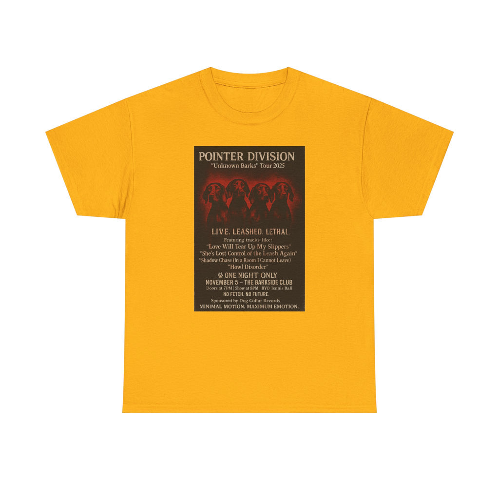 Pointer Division Unknown Barks Tour 2025 Concert T-Shirt