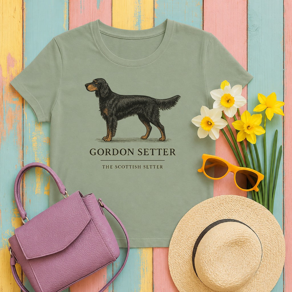 Gordon Setter Field Guide Tee in Sage