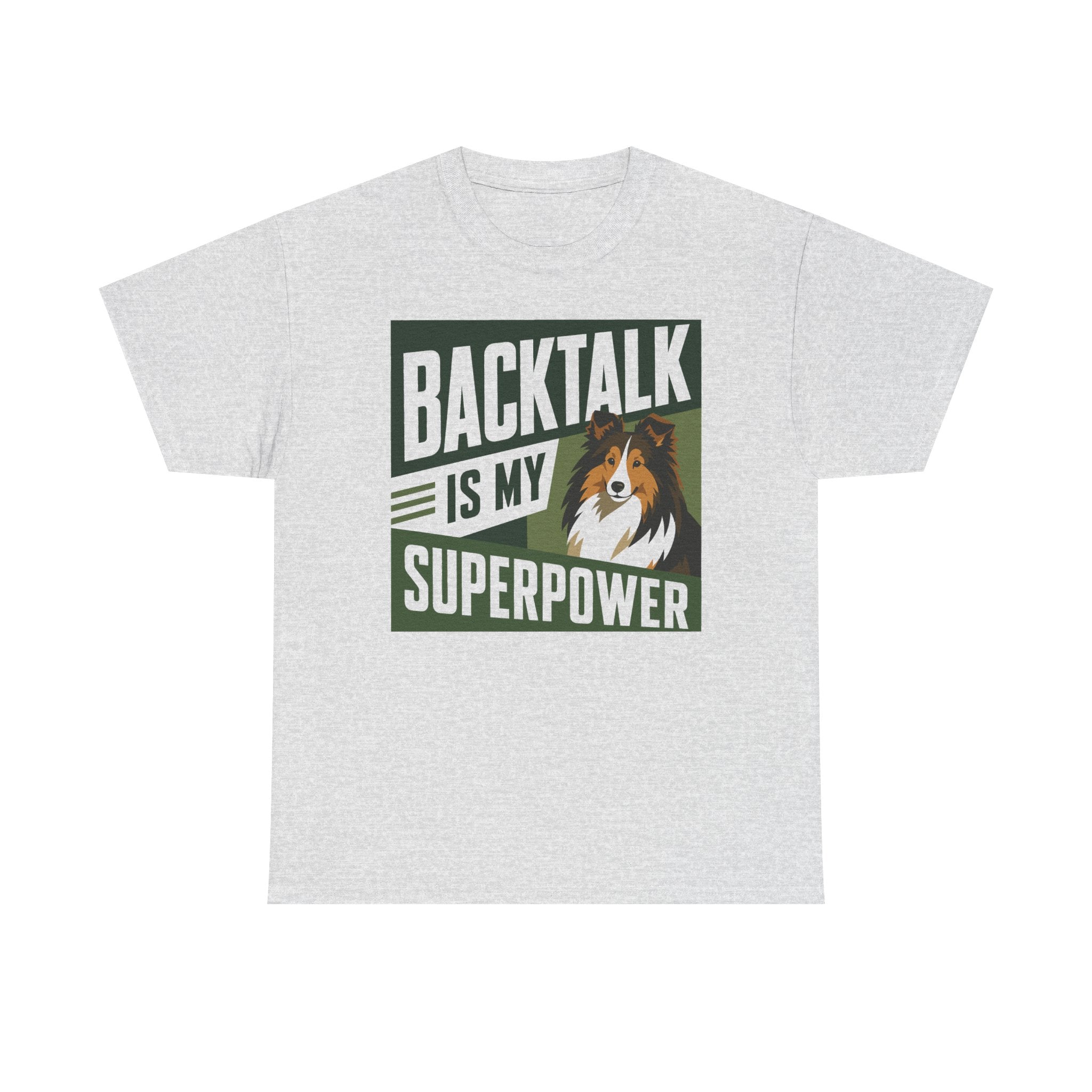Backtalk Sheltie Superpower Graphic t-shirt