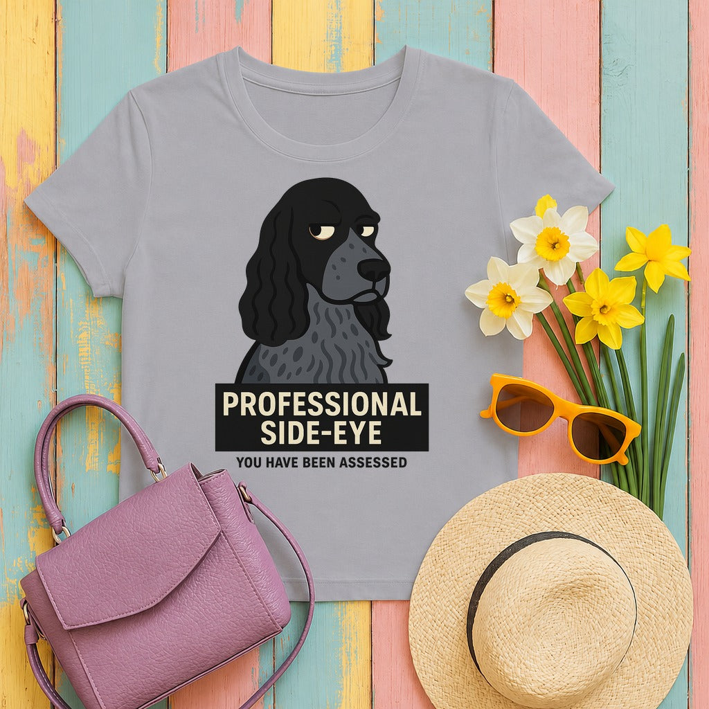 English Cocker Professional Side-Eye Tee in Athletic Heather