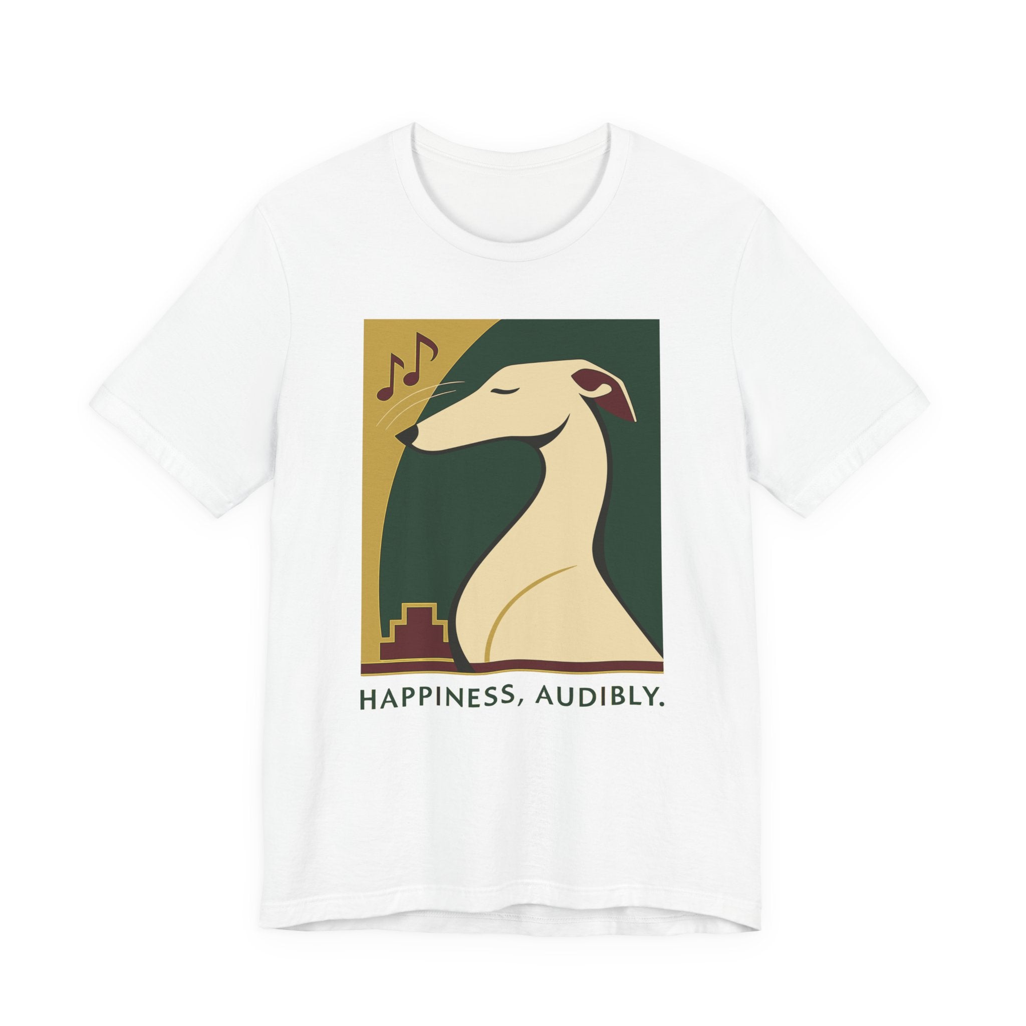 Greyhound Happiness Audibly Tee