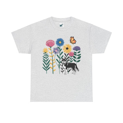 Floral Husky T Shirt Ash T-shirt