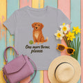 Nova Scotia Duck Tolling Retriever One More Throw Please T-shirt in Athletic Heather