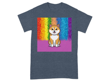 Colorful Rainbow Cute Dog Graphic T-shirt product