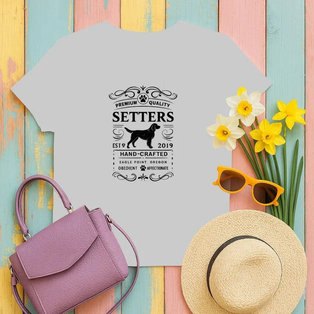 Premium Quality Setters EST 2019 Hand Crafted T-Shirt Sport Grey T-shirt