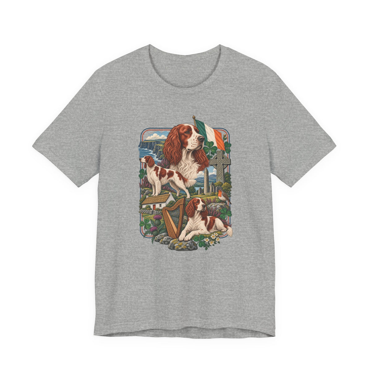 Irish Red and White Setter Ireland Heritage T-Shirt