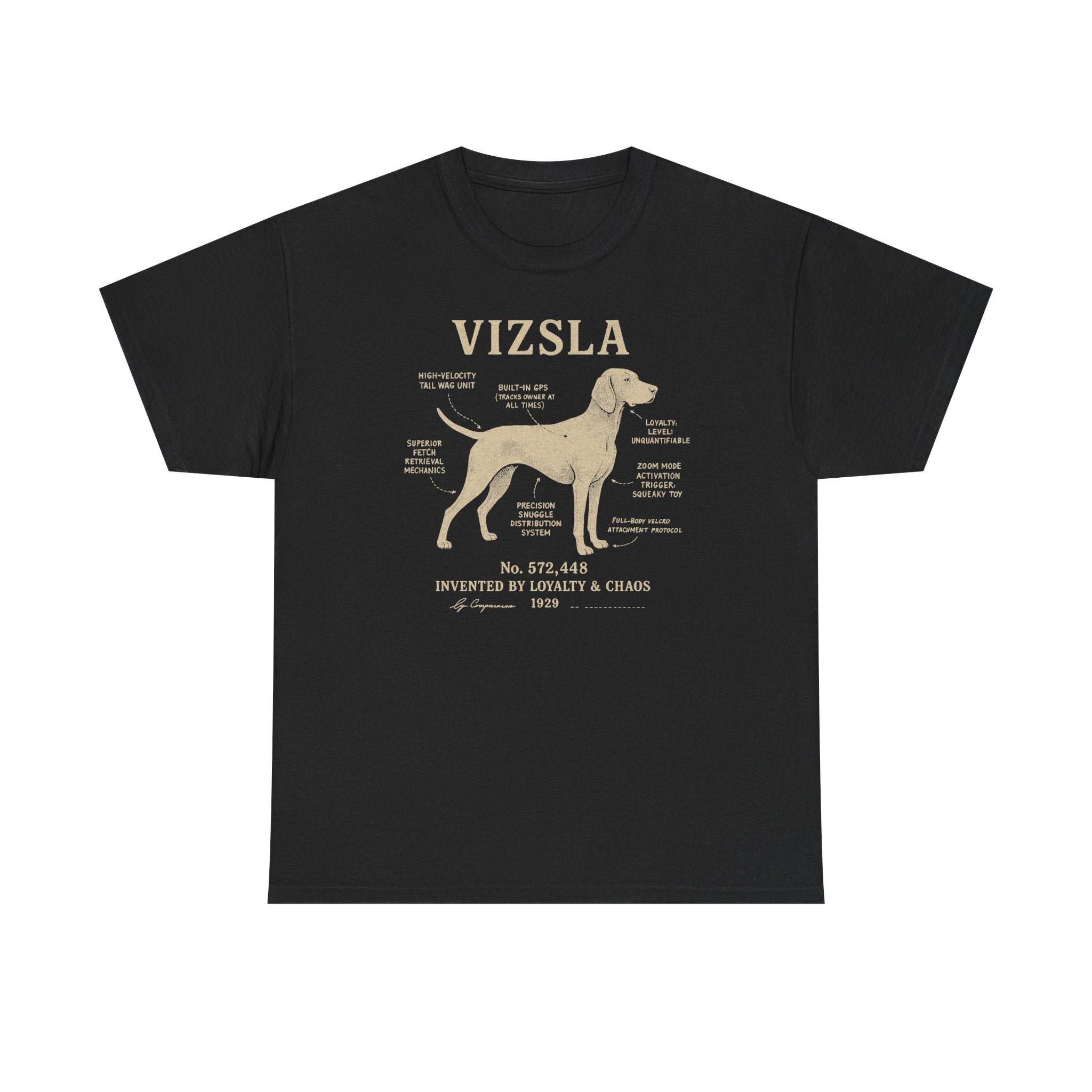 Vizsla Patent Blueprint Premium T-shirt