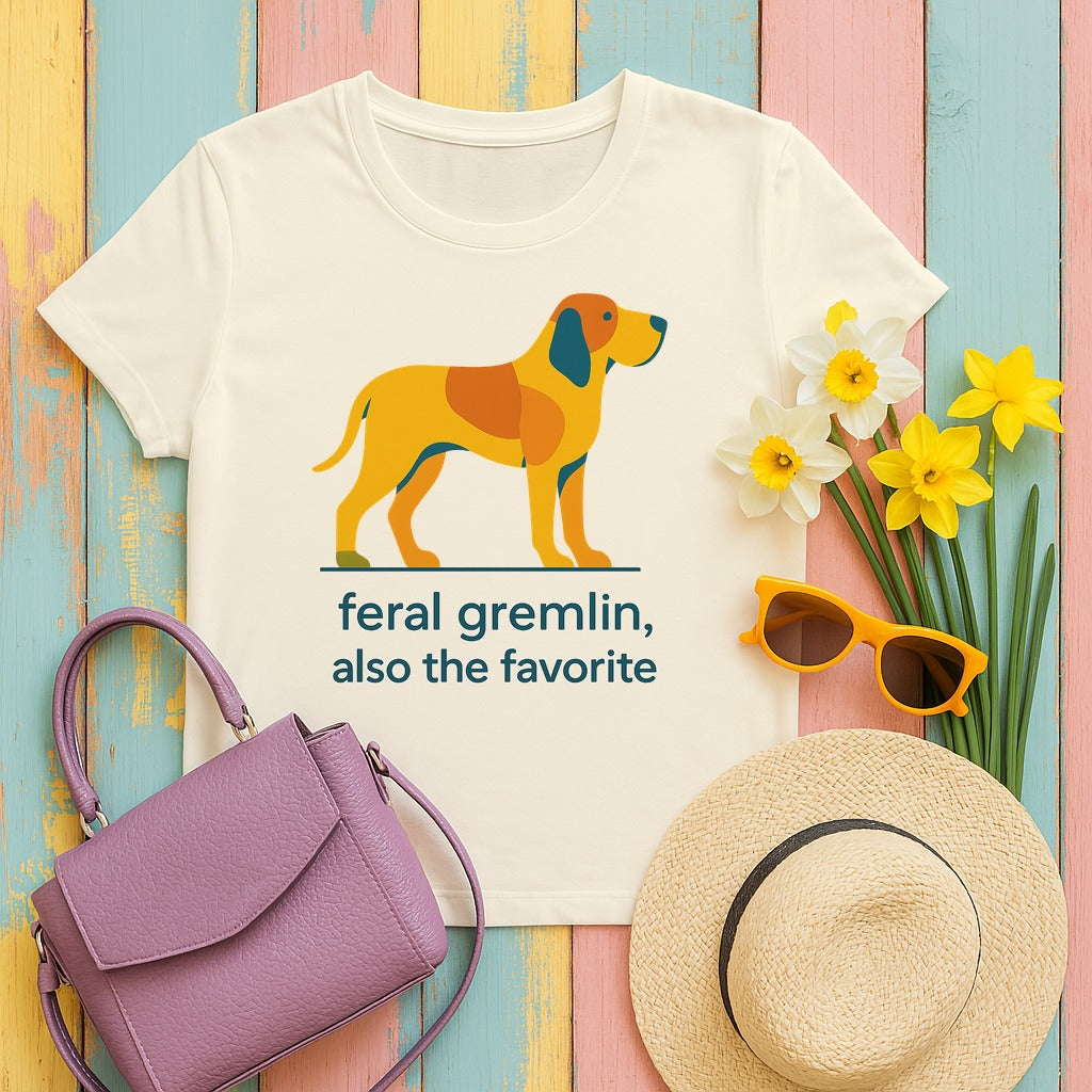 Bracco Italiano Feral Gremlin Tee in Natural