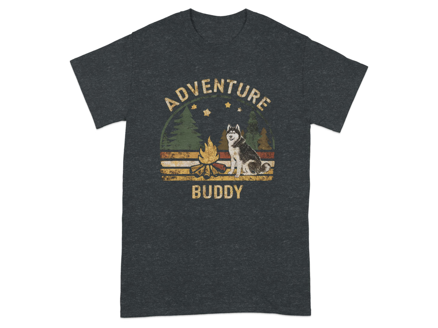 Adventure Buddy Retro Camping Design T-Shirt product type