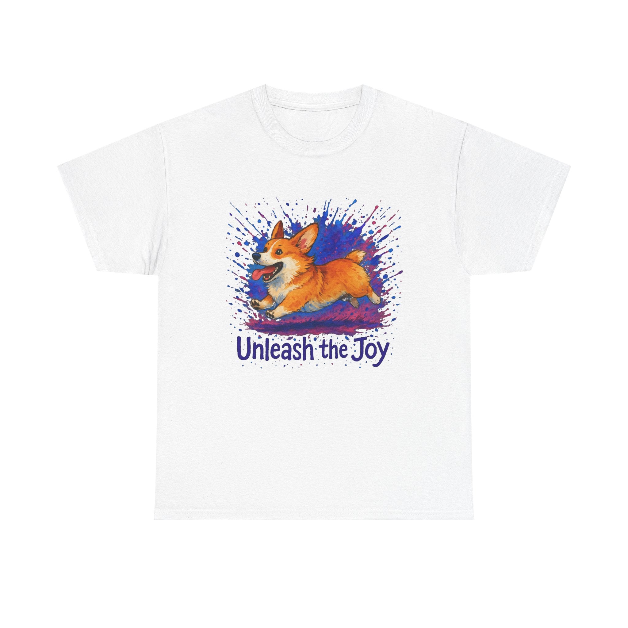 Unleash the Joy Playful Corgi Illustration T-Shirts