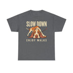 Slow Down, Enjoy Walks Basset Hound T-Shirt