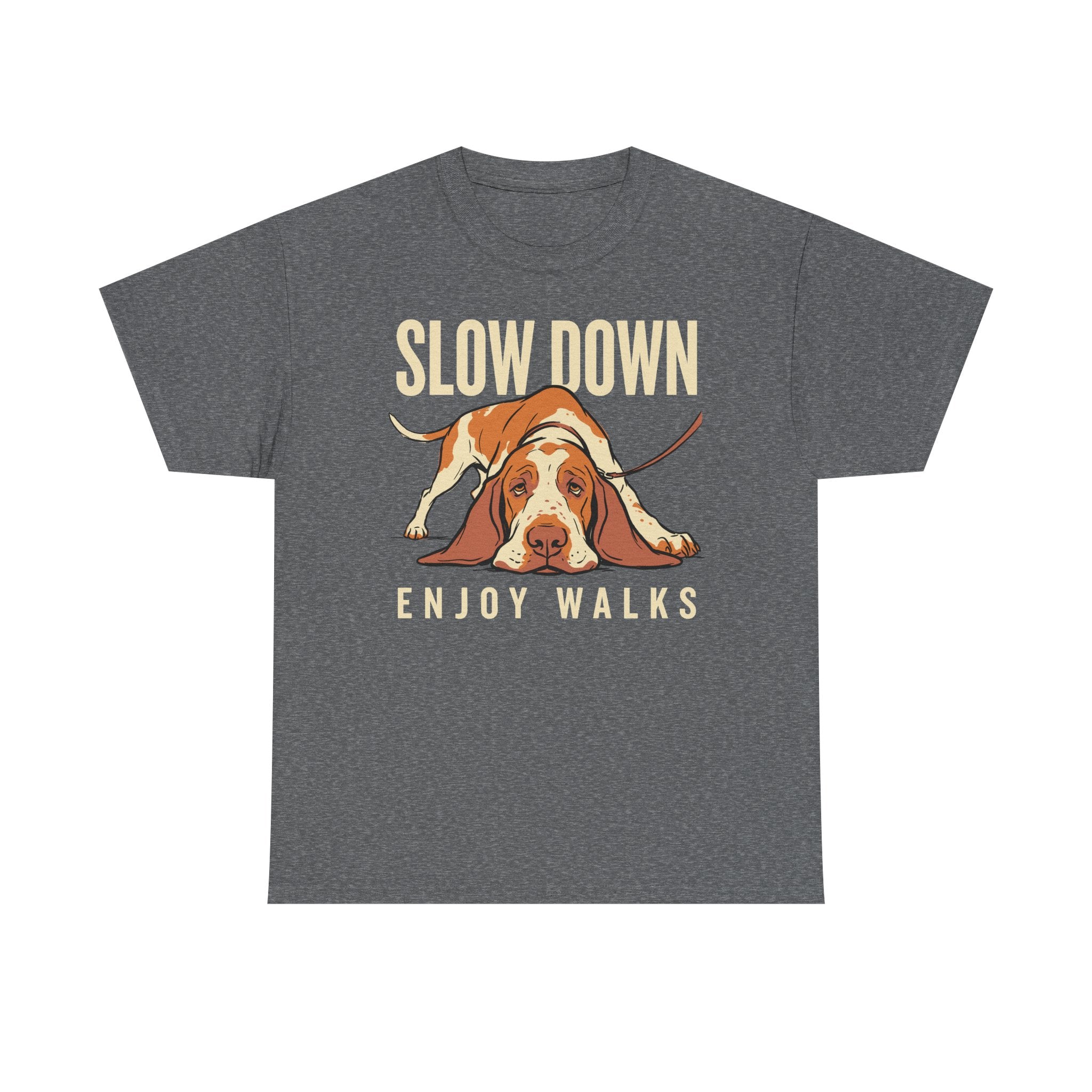 Slow Down, Enjoy Walks Basset Hound T-Shirt