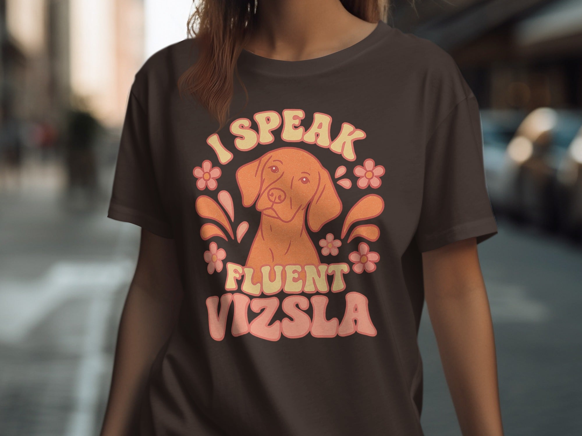 I Speak Fluent Vizsla Cute Dog Lover T-Shirt