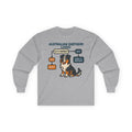 The Aussie Logic Flowchart Long Sleeve Tee in Sport Grey