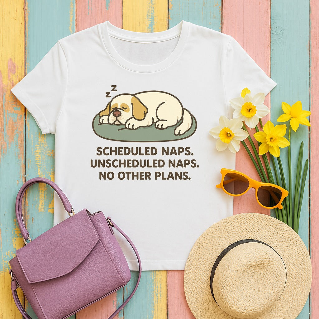Clumber Scheduled Naps Tee in White