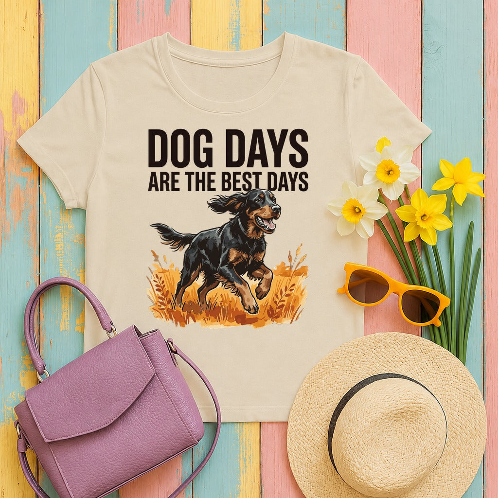 Dog Days Gordon Setter T-Shirt in Sand