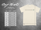 Gildan 5000 t-shirt size chart with width and length measurements.