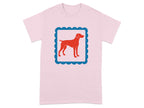 Graphic Red Dog Print Pattern T-shirt