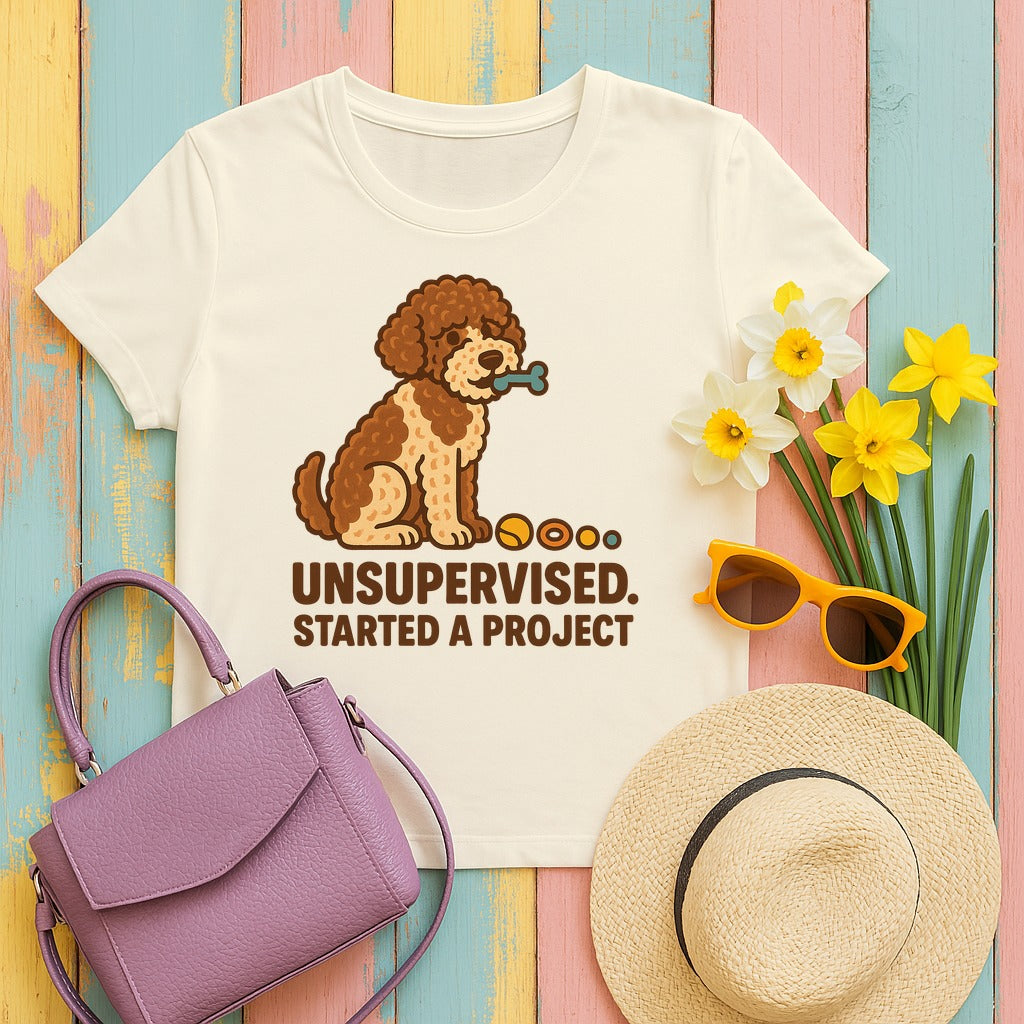 Lagotto Unsupervised Started a Project Tee in Natural