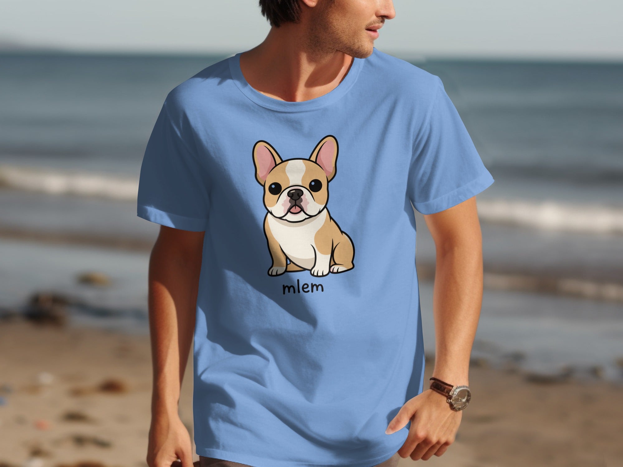 French Bulldog Mlem Graphic Tee Shirt