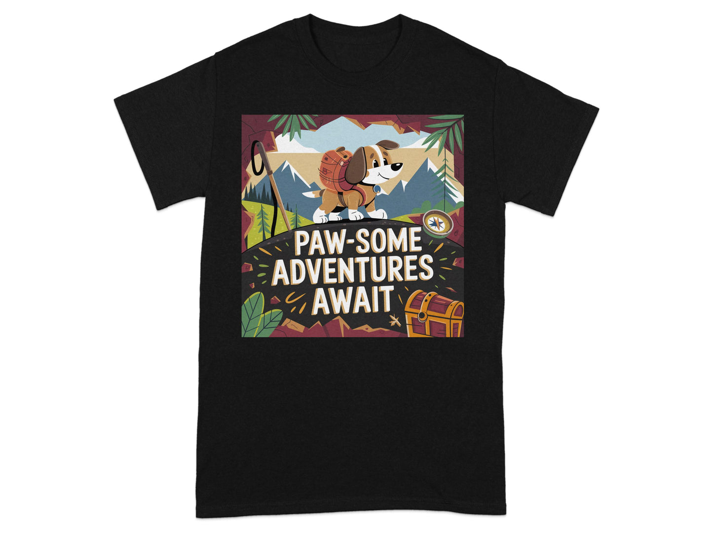 Paw-some Adventures Await Animal Print T-shirt product type