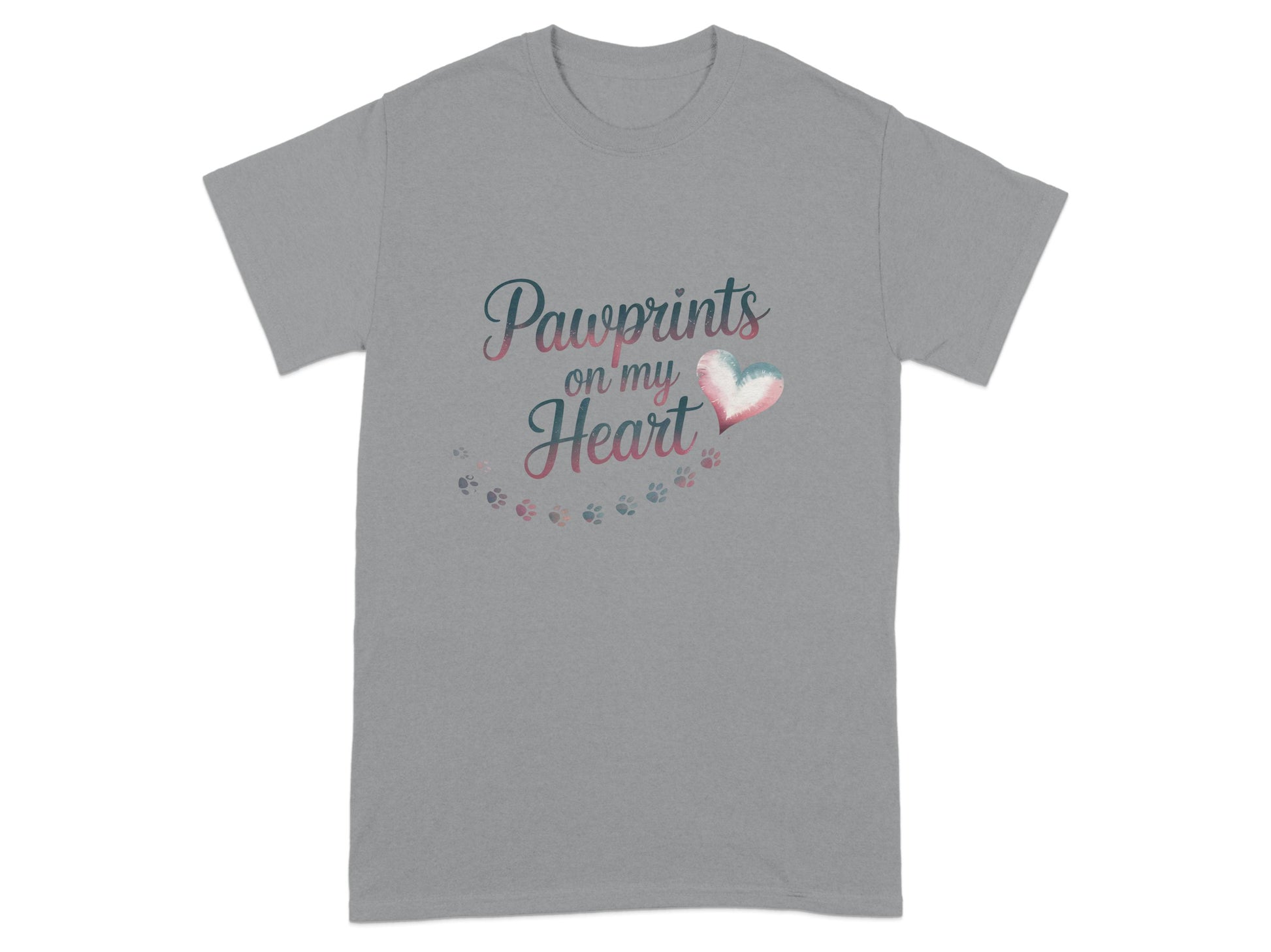 Pawprints On My Heart Graphic Tee Shirt product type