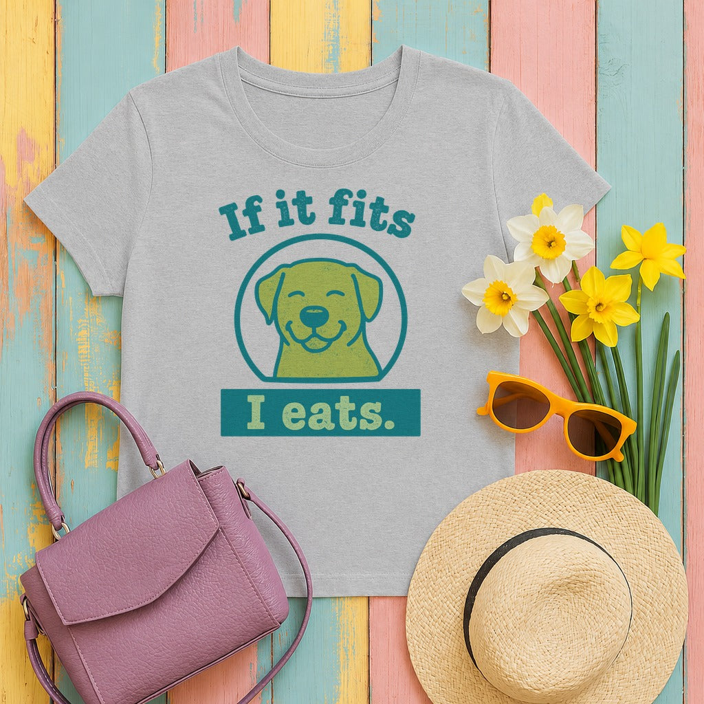 If It Fits I Eats Lab T-Shirt in Sport Grey